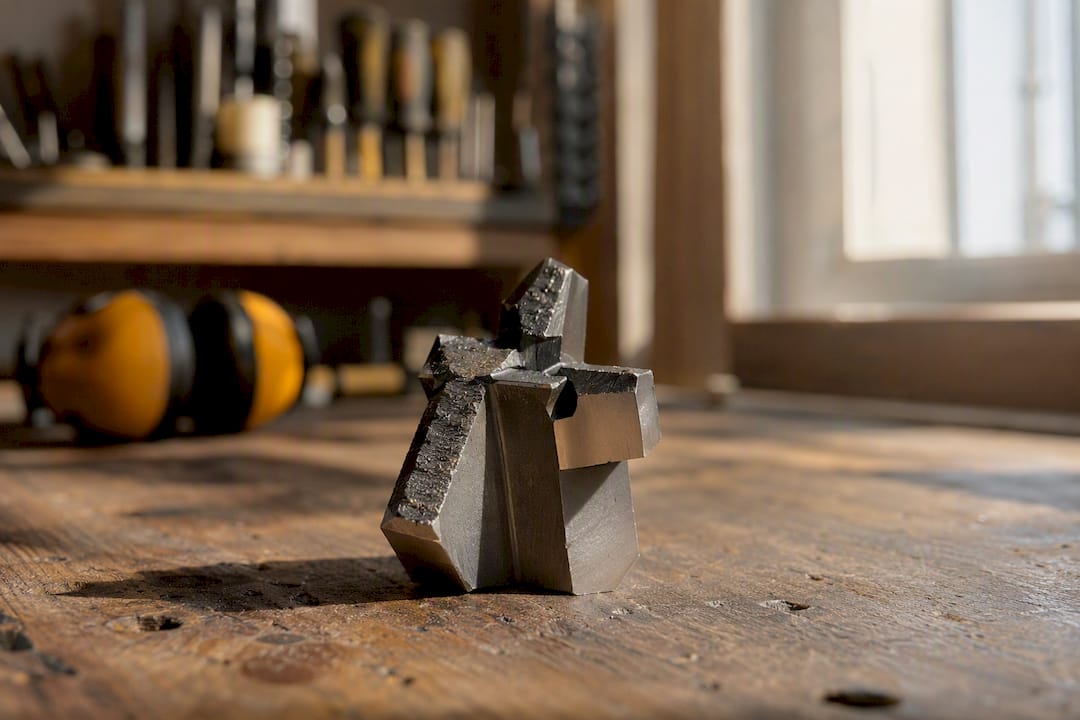 Close-up of polycrystalline diamond CNC cutting tool