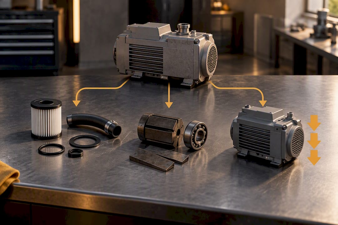 Vacuum pump repair rebuild replace pathways