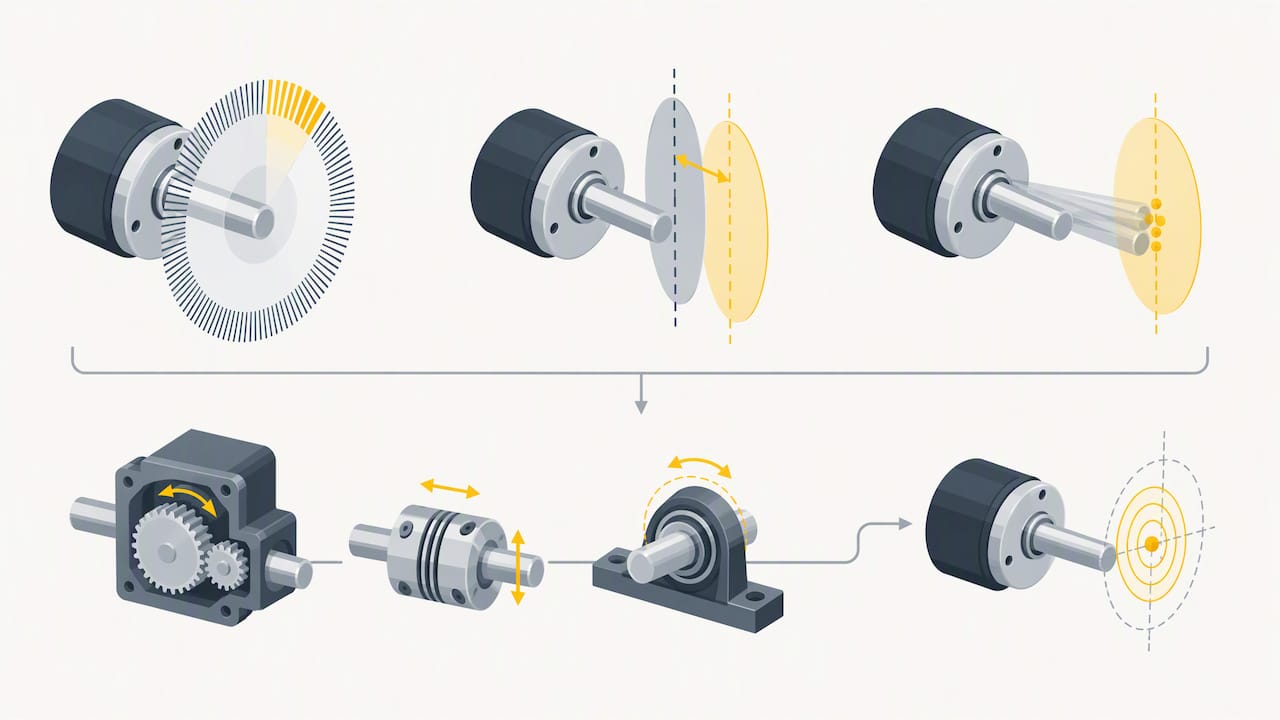 Illustration comparing encoder resolution and error