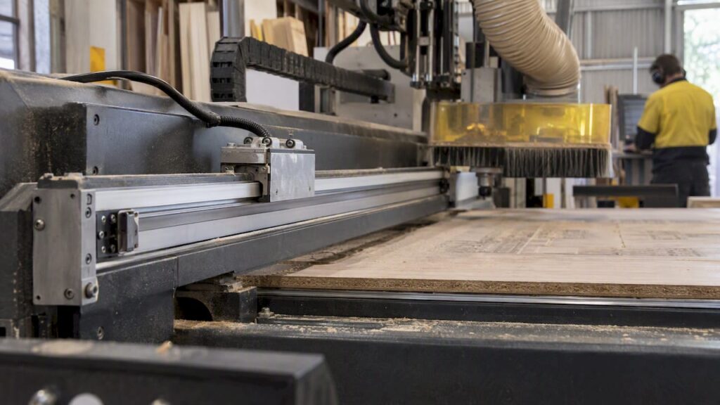 Magnetic linear scale on a dusty CNC machine